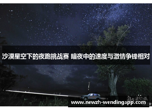 沙漠星空下的夜跑挑战赛 暗夜中的速度与激情争锋相对