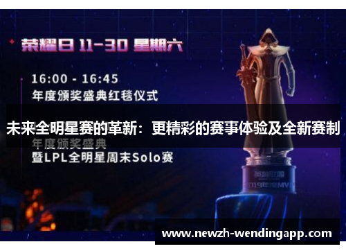 未来全明星赛的革新:更精彩的赛事体验及全新赛制 未来全明星赛的革新:更精彩的赛事体验及全新赛制